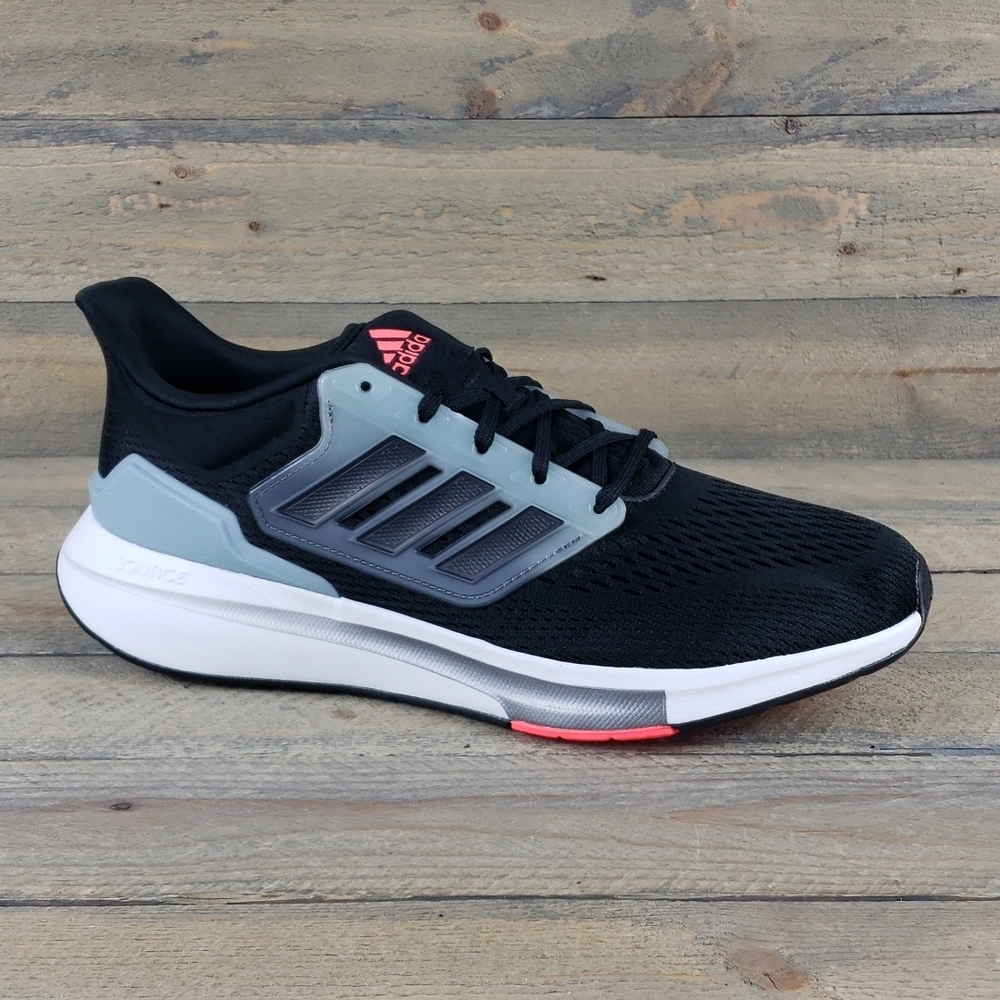 adidas EQ21 Run Men's Running Shoes Black/Grey - Picture 2 of 10